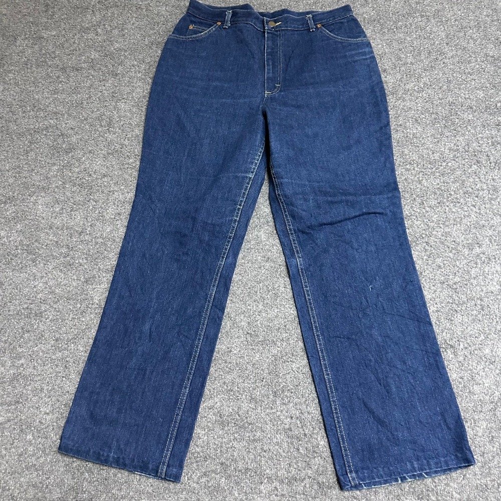Lee Jeans Womens Size 30 Dark Wash Straight Leg High Rise Denim Classic Casual